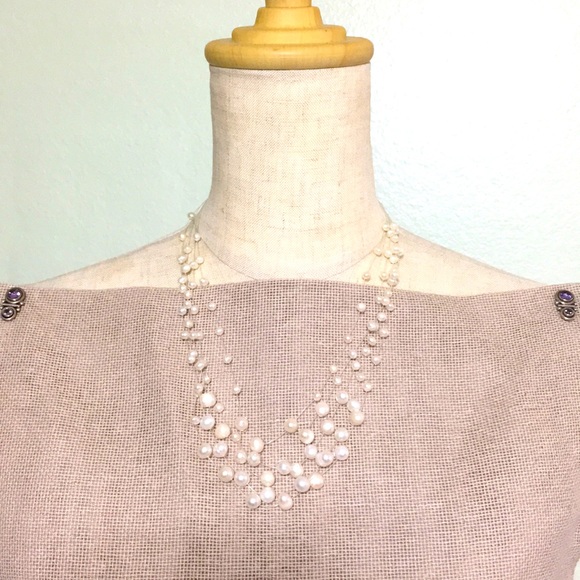 🖤5 strand💕pearls necklace - Picture 3 of 6